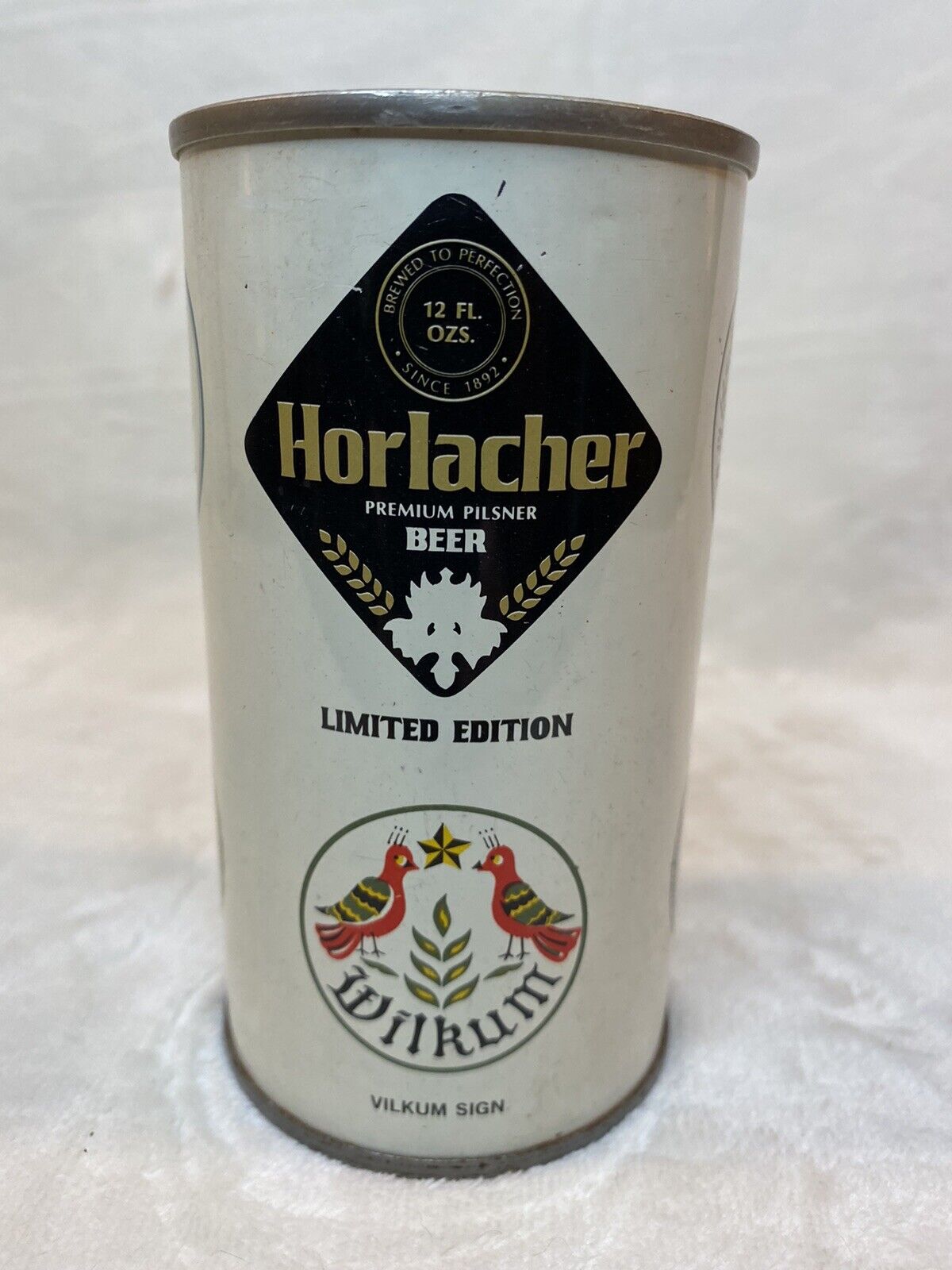 Horlacher Premium Pilsner Beer Can Steel Pull Tab LIMITED EDITION Allentown PA