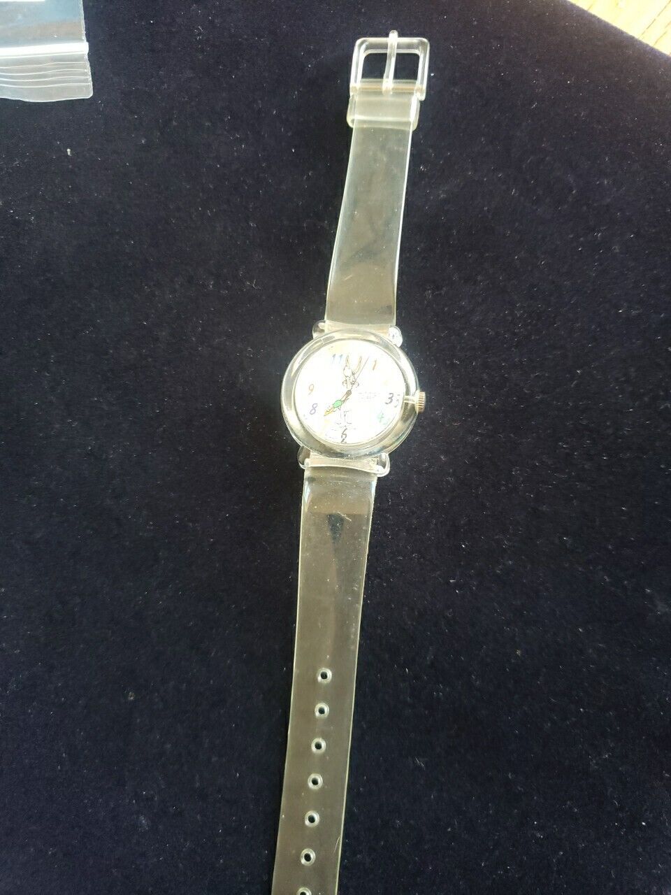 Vintage Armitron Bugs Bunny Watch Clear Lucite