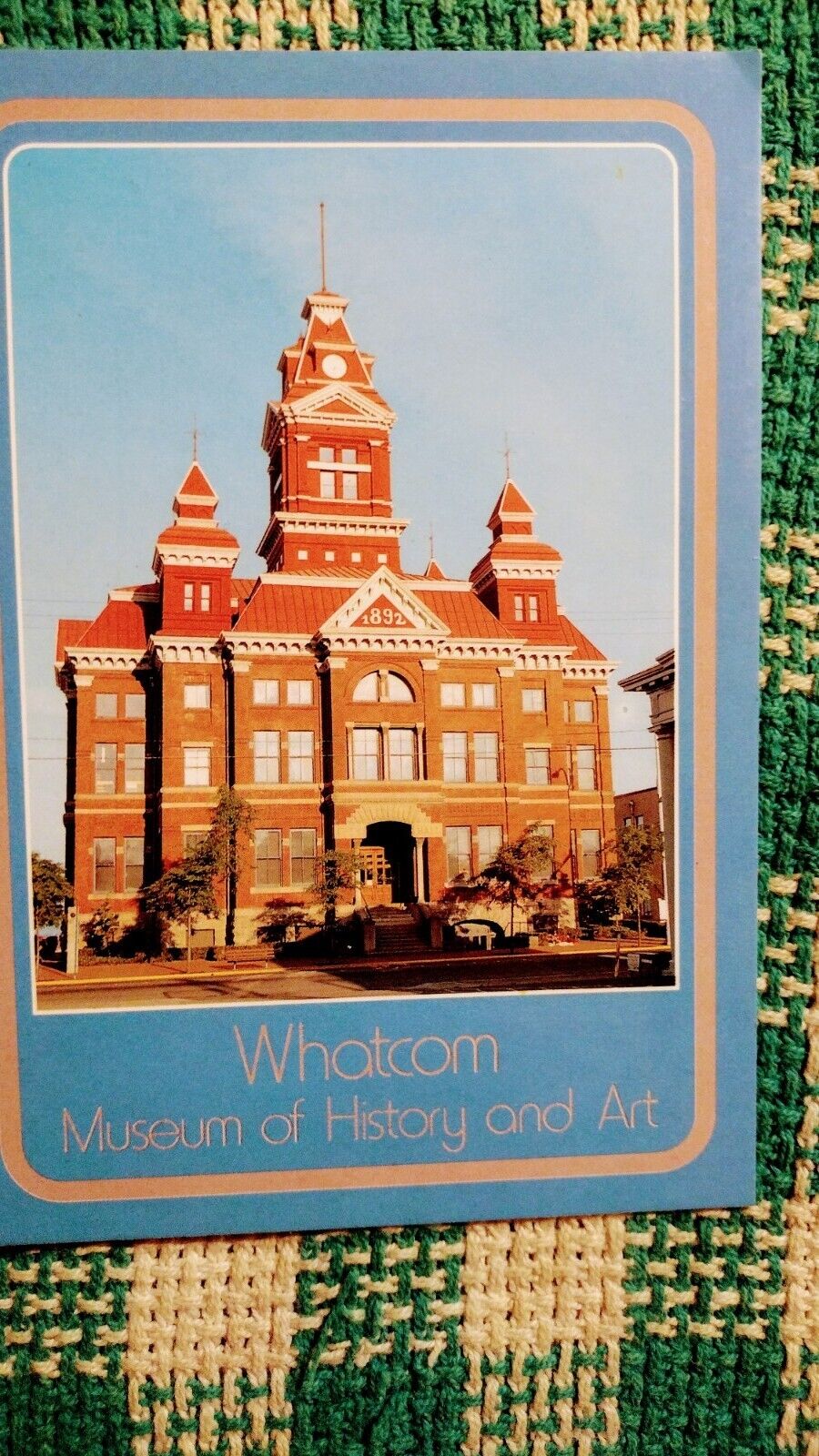 VINTAGE POST CARD WHATCOM MUSEUM HISTORY & ART BELLINGHAM WASHINGTON