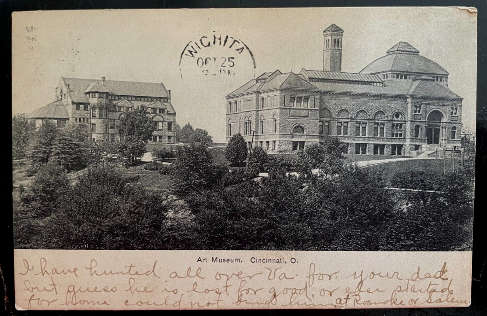 Vintage Postcard 1907 Art Museum, (Eden Park) Cincinnati, Ohio (OH)
