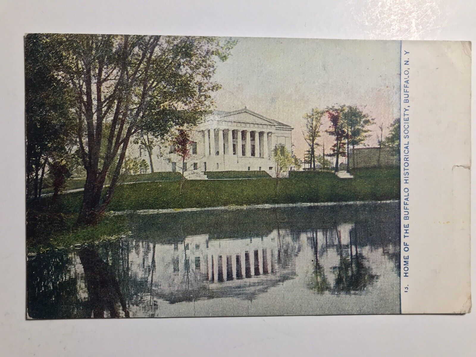 1909 Home Of The Buffalo Historical Society Buffalo New York Postcard