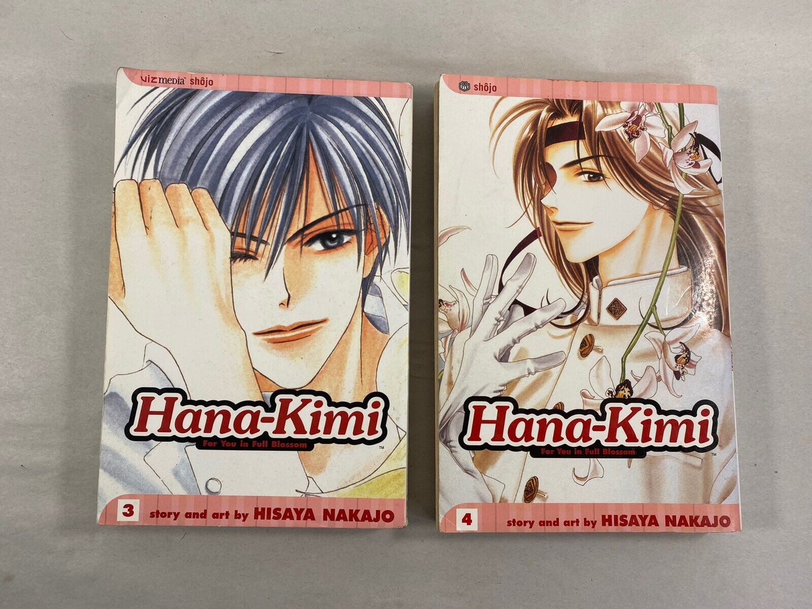 Hana-Kimi For You In Full Blossom Vols 3 4 by Hisaya Nakajo Manga Lot VIZ Media
