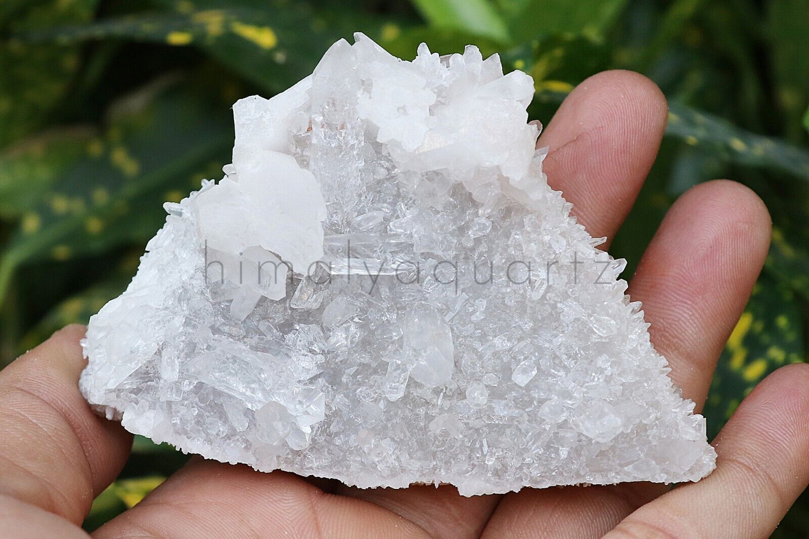 135gm Rare White Samadhi Quartz Cluster Reiki Rock Healing Stone Home Decor