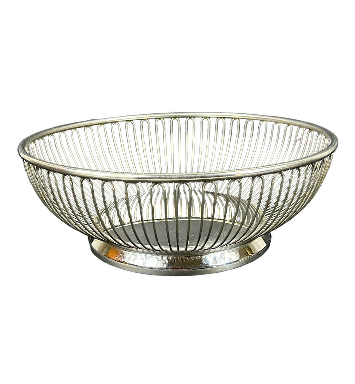 Alessi International Stainless Wire Basket Bowl 4025 Made in Italy EUC