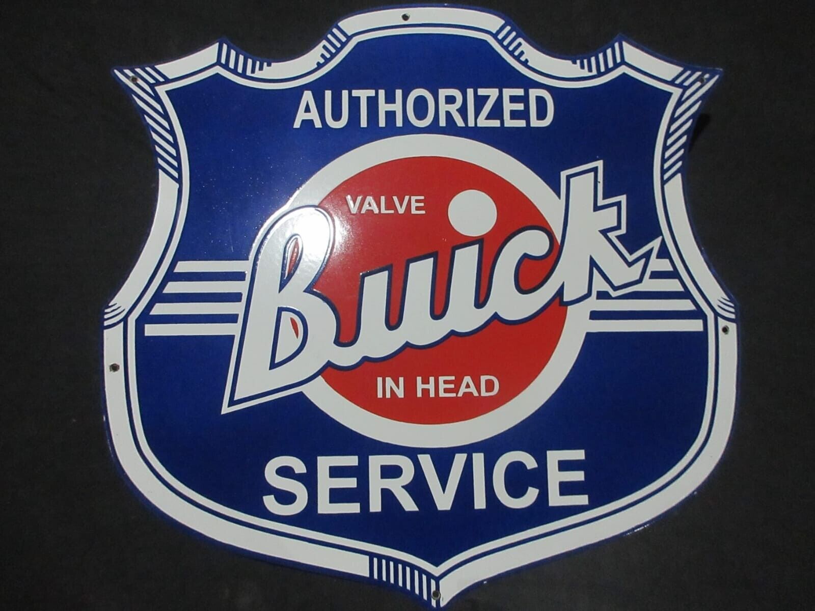Porcelain Buick Service Enamel Metal Sign Plate Size  30\
