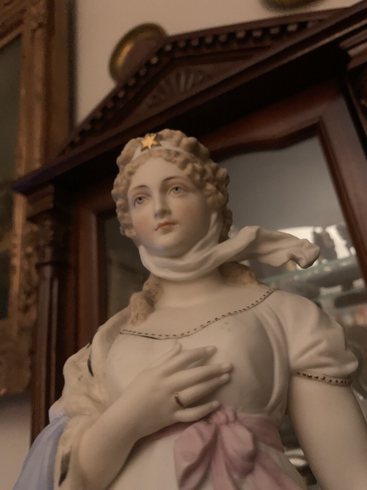 Large Antique German Rudolstadt Bisque Figurine Of Princess Of Austria