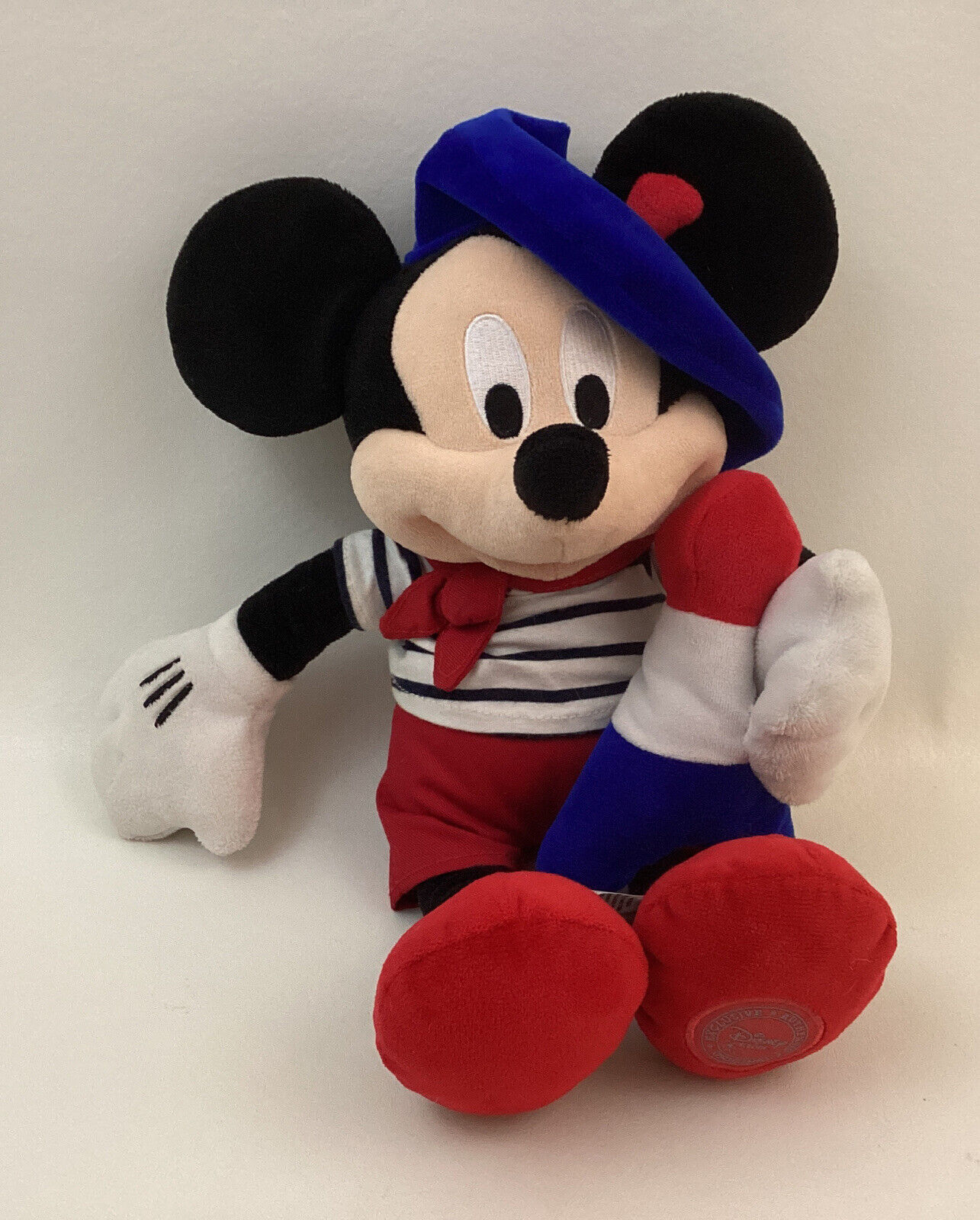 Disney Paris French Mickey Mouse Holding Eiffel Tower Plush Toy