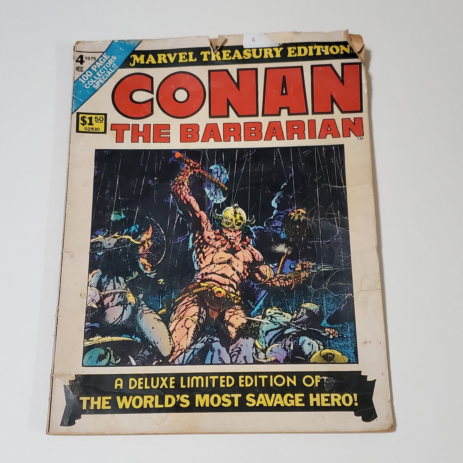 Conan The Barbarian Comic 1975 No 4 Marvel Treasury Edition Large Format