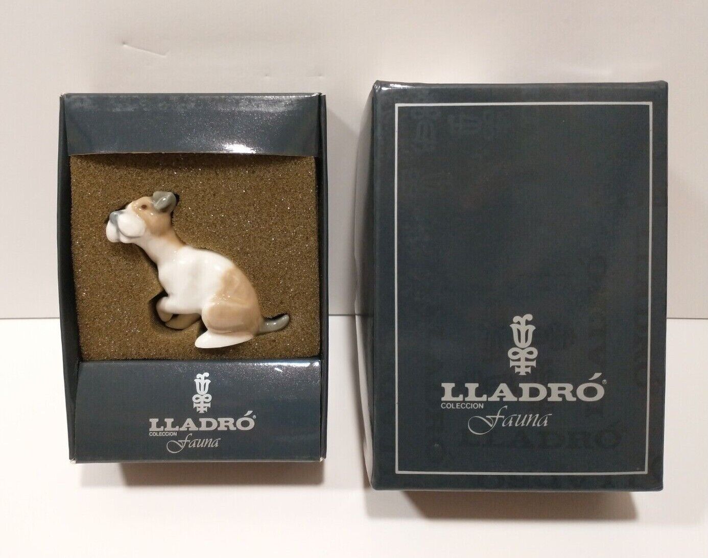 1985 LLADRO Fauna Collection MINI CURIOUS PUPPY DOG #5393 Porcelain Figure NEW