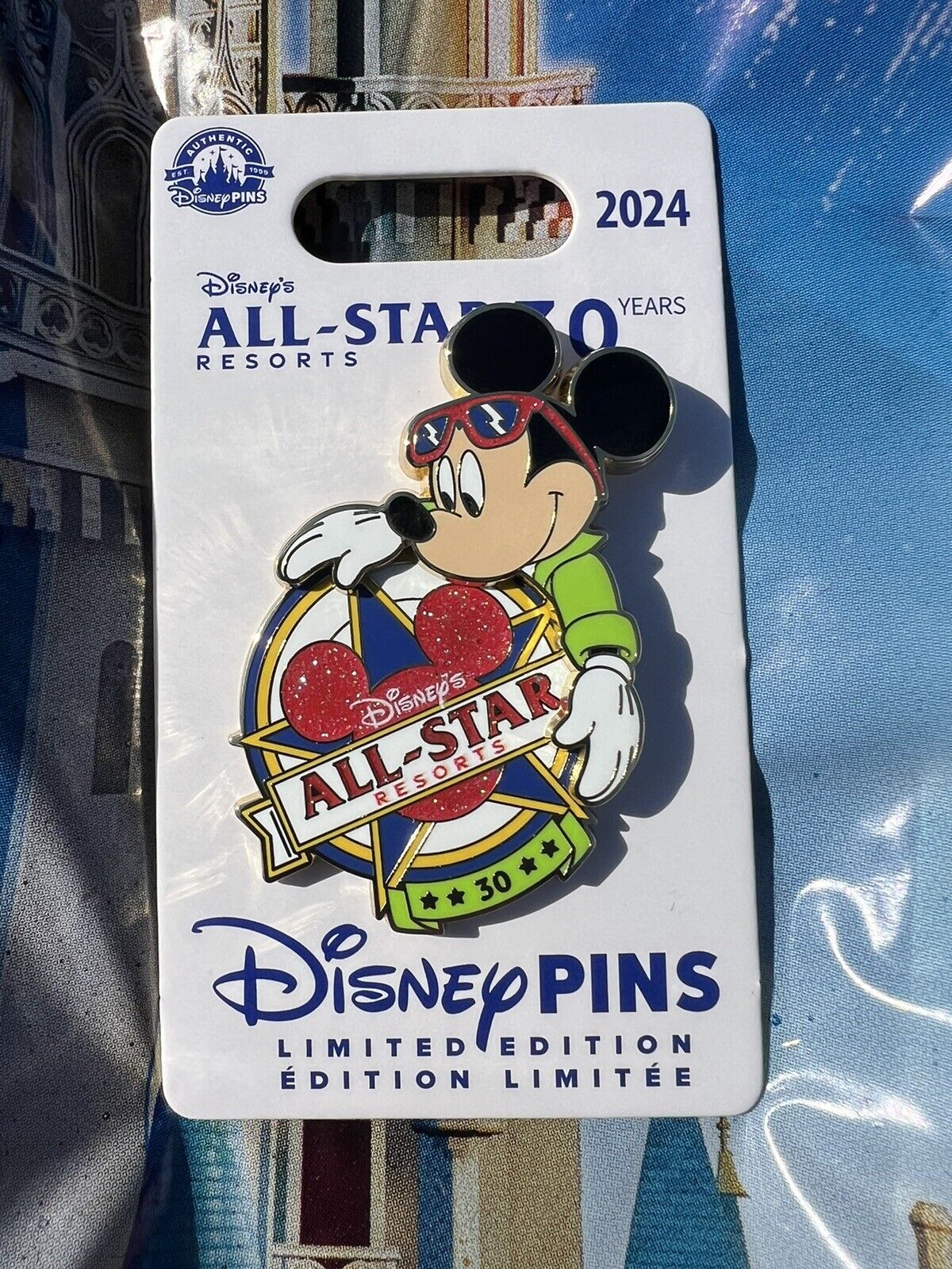 Disney Parks All Star Resort 30th Anniversary Mickey Mouse 2024 Limited 2000 Pin