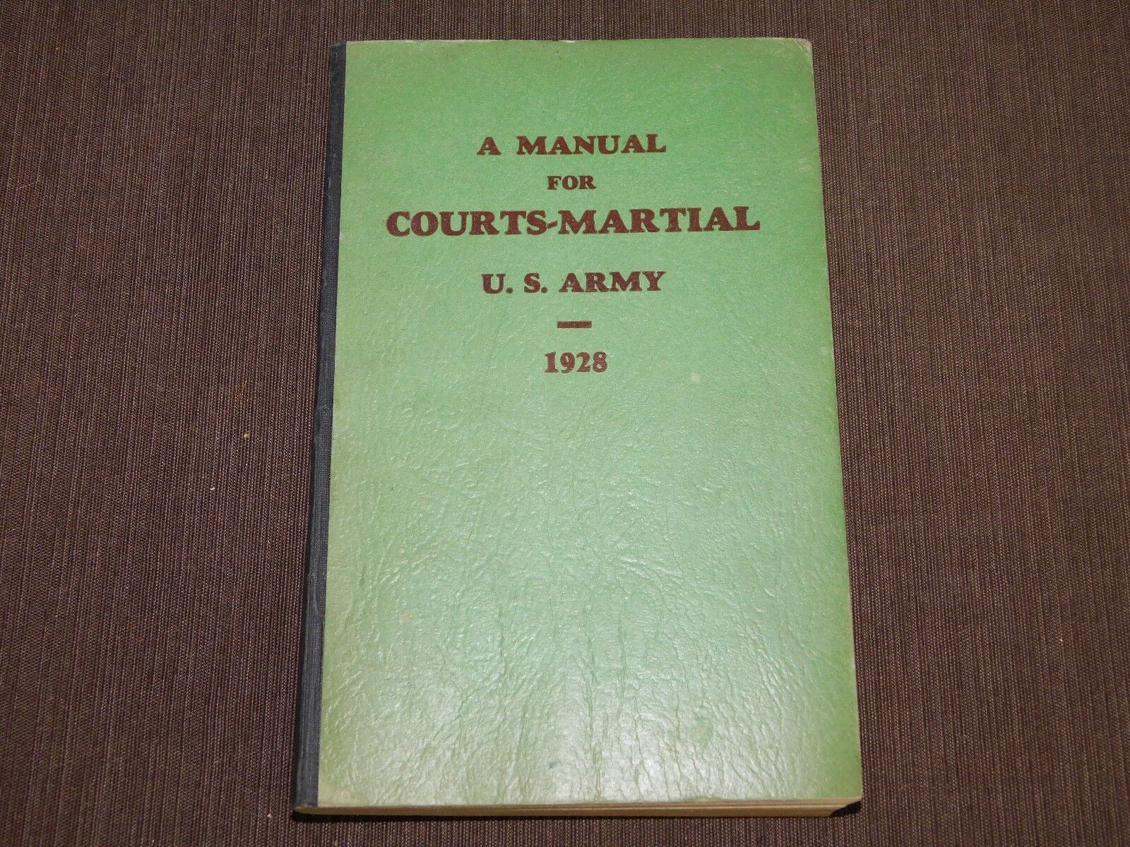VINTAGE 1928   COURTS-MARTIAL US ARMY BOOK