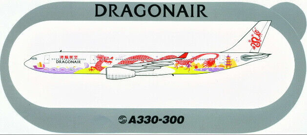 Official Airbus Industrie Dragonair A330-300 25th Anniversary Sticker