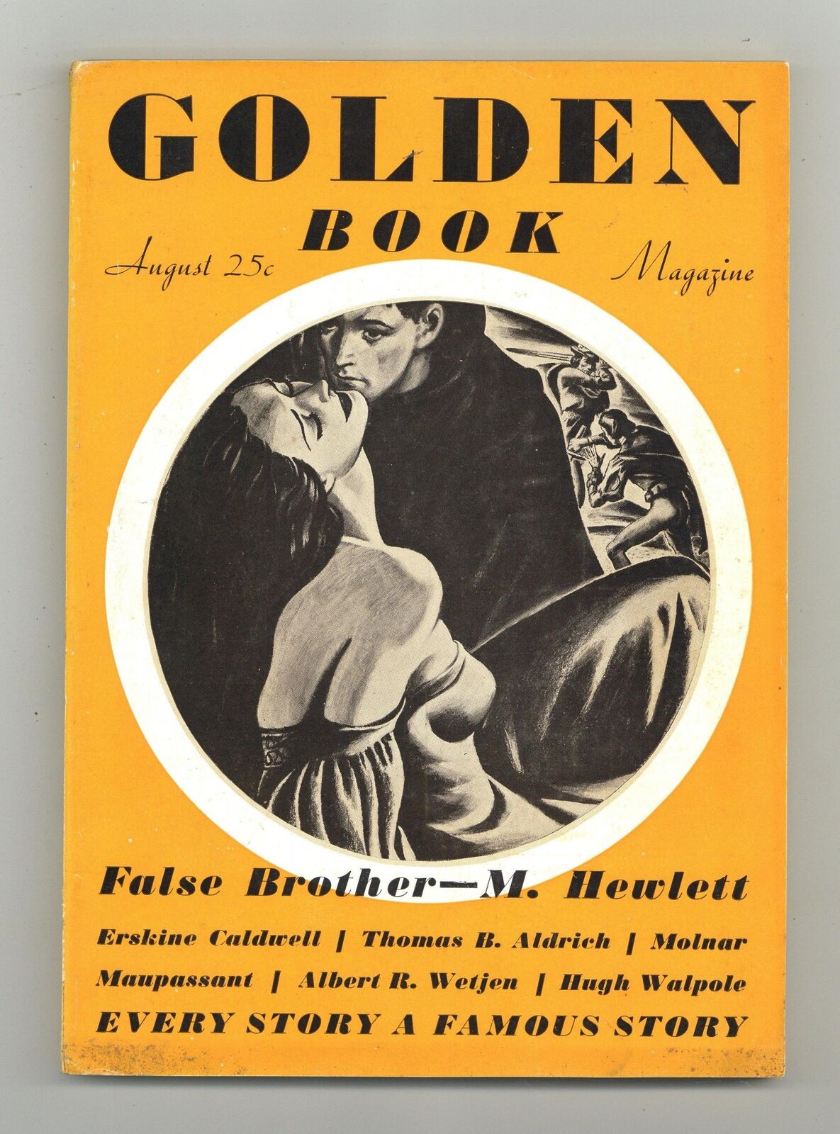 Golden Book Magazine Aug 1935 Vol. 22 #128 VG+ 4.5 Low Grade
