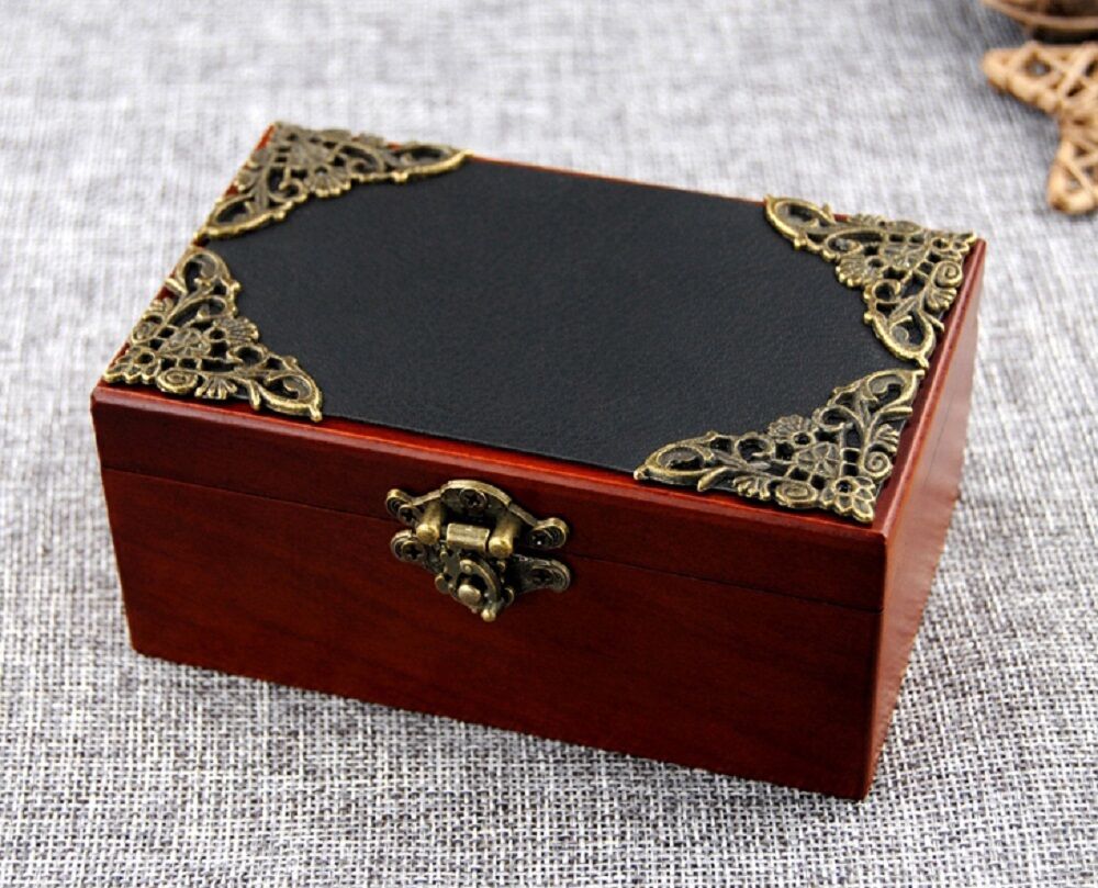 Vintage Rectangle Black Cover Music Box: ♫  YOU ARE MY SUNSHINE   ♫ 