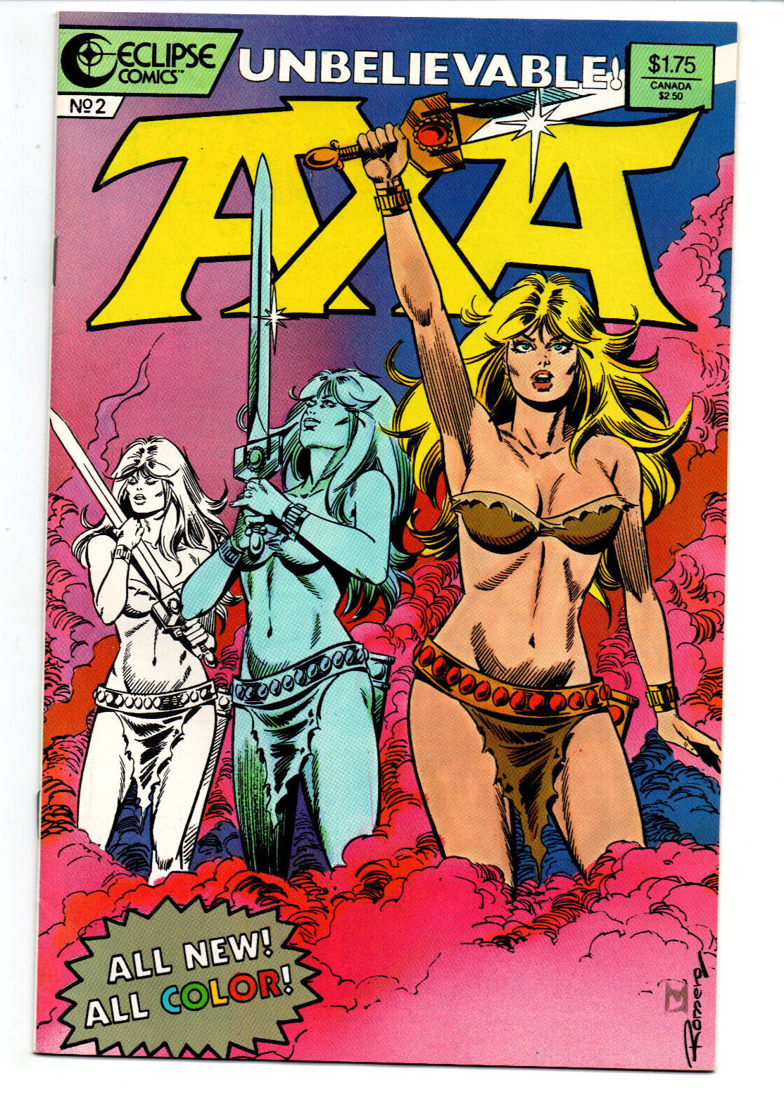 Axa #2 - Barbarian Girl - Eclipse - 1987 - (-NM)