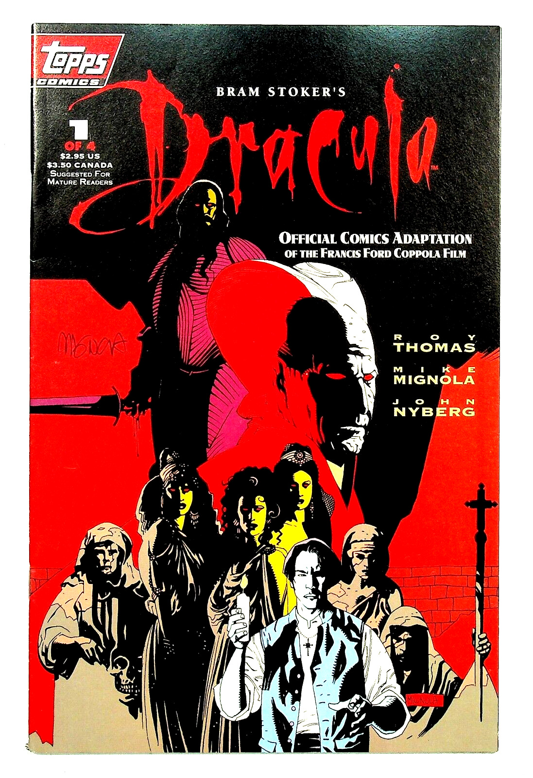 Dracula #1 Signed by Mike Mignola Topps Comics