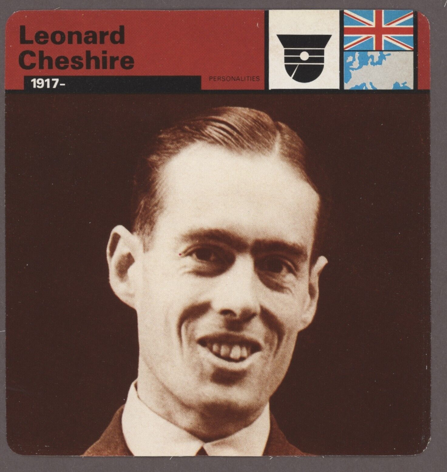 Leonard Cheshire  Edito Service Card Second World War II Person