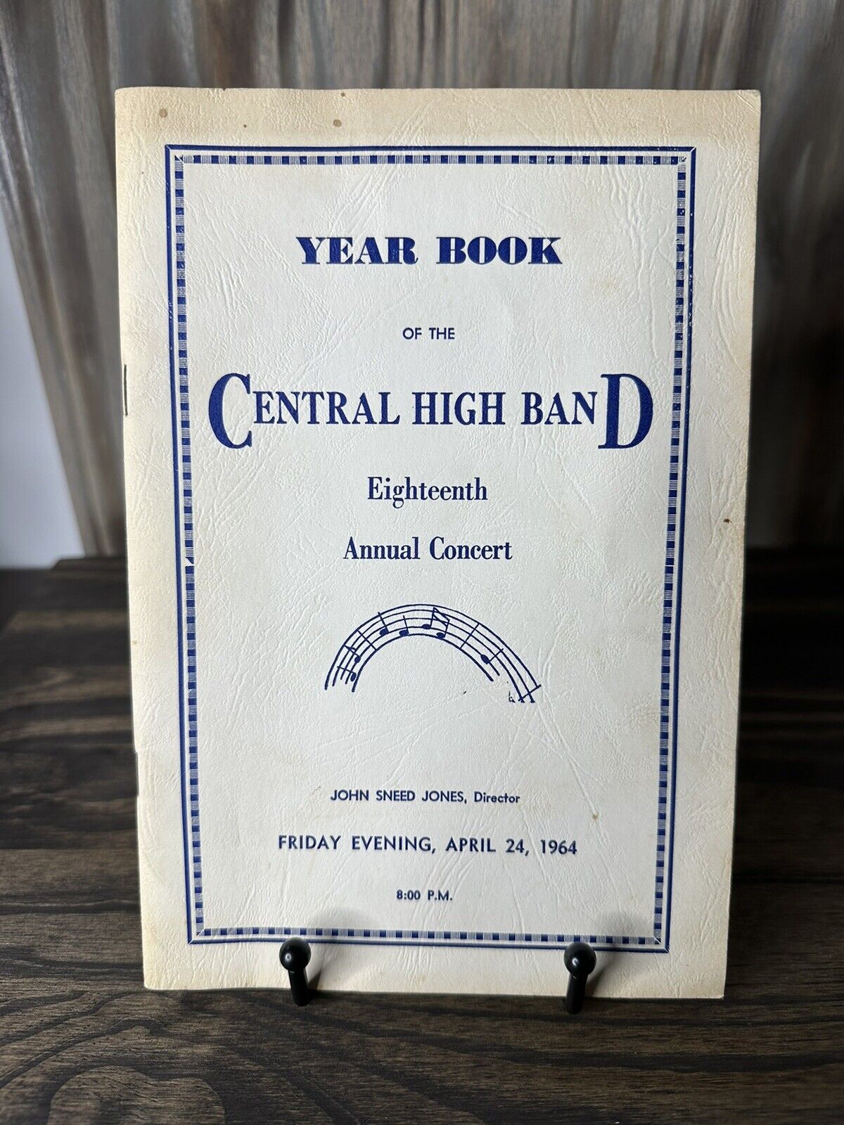 Central High Band Year Book Concert Program 1964 Nashville, Tennessee
