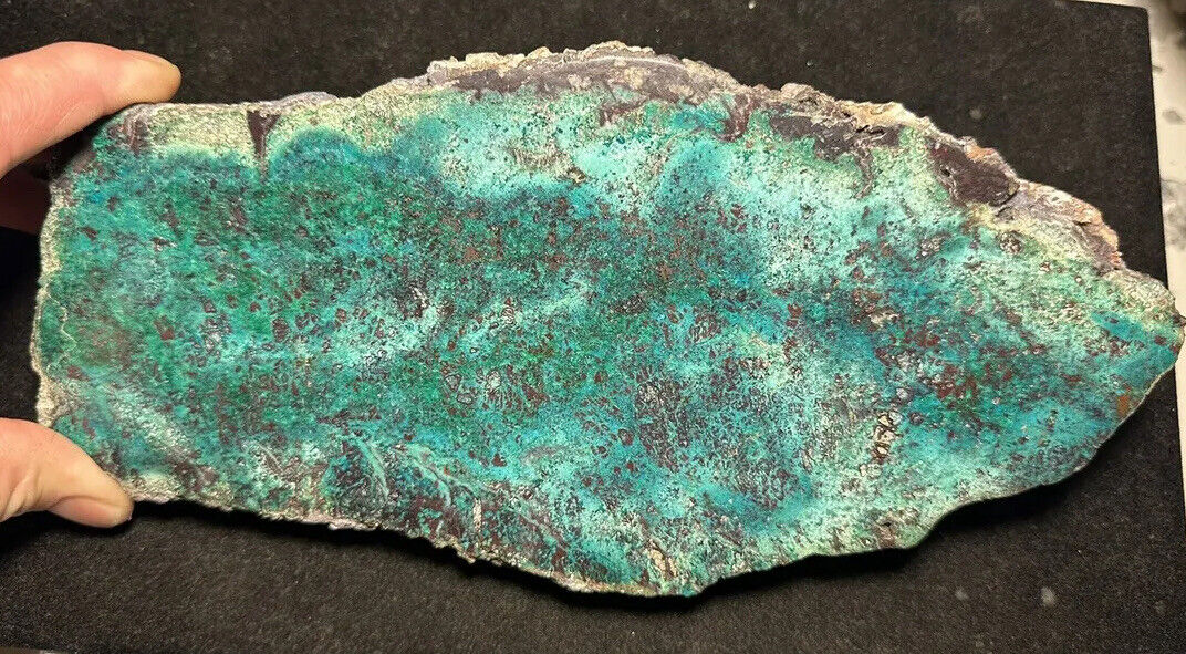 Chrysocolla Malachite Cuperite polished 2.6 pound slab Copperstone Mine Arizona