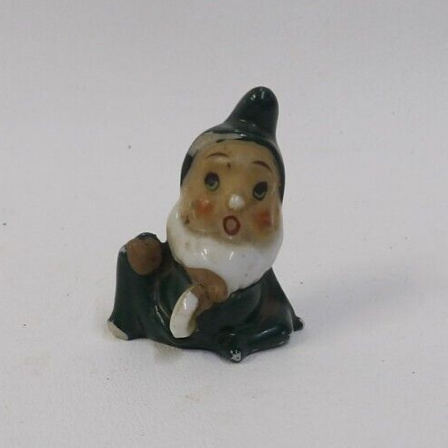 Vintage Miniature Sitting Elf Gnome Figurine