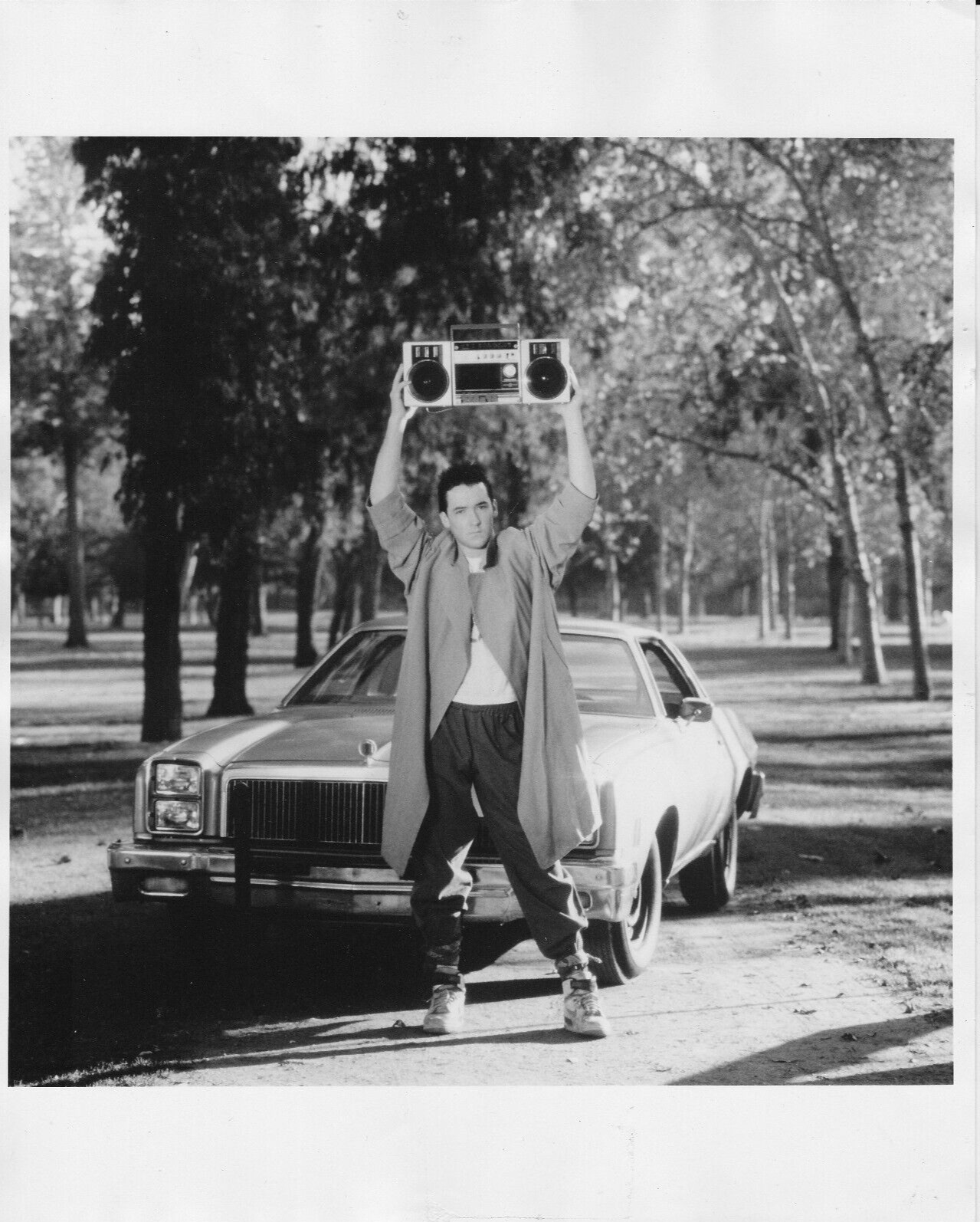 Say Anything 1989 Movie Press Photo 8x10 John Cusack Publicity holding Stereo up