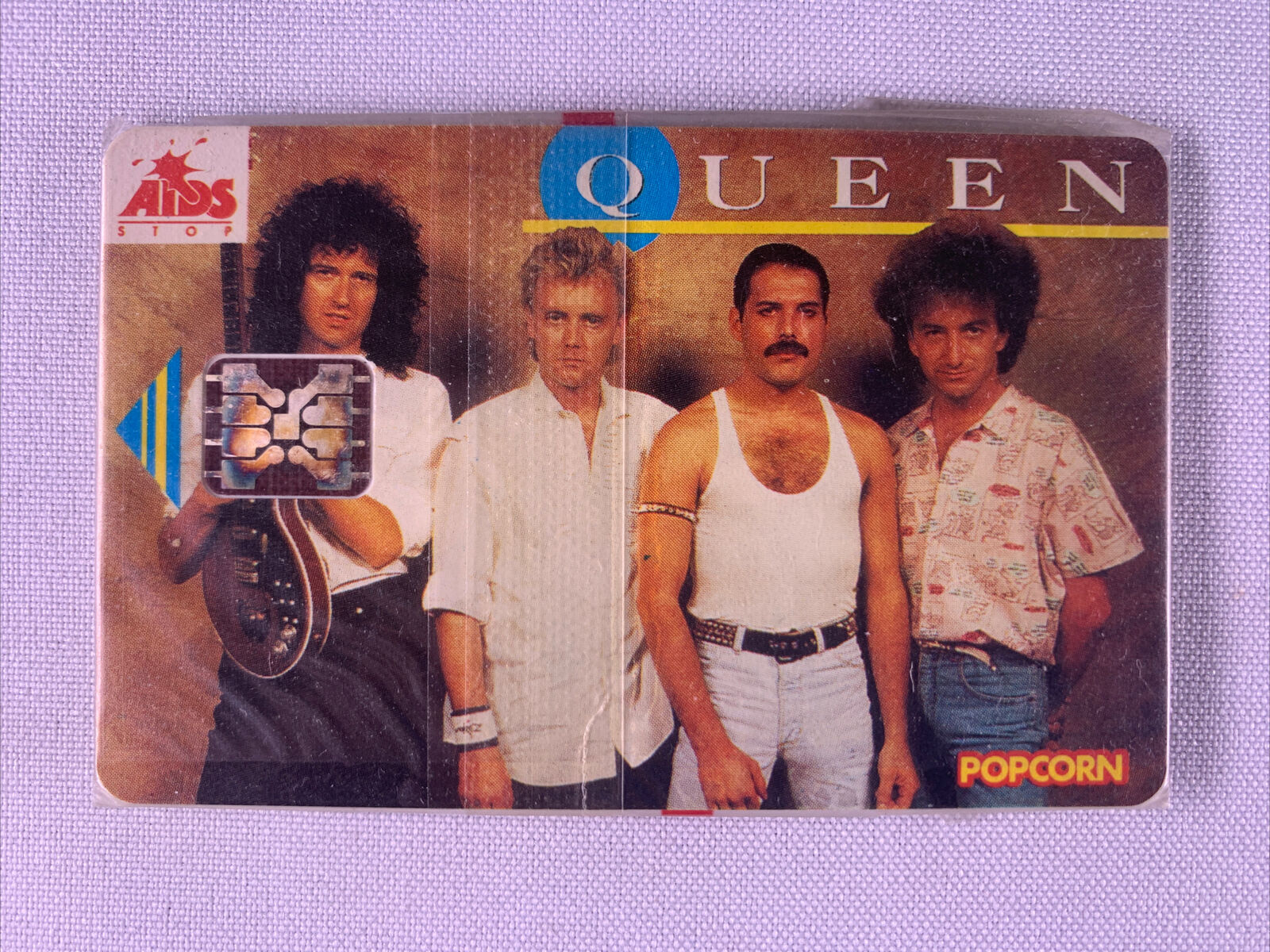 Queen Freddie Mercury Phone Card Sealed Aids Stop Popcorn Czech Republic