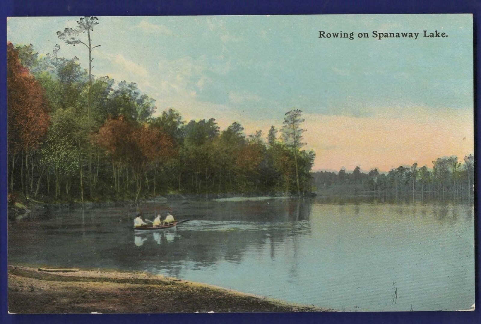 Rowing on Spanaway Lake