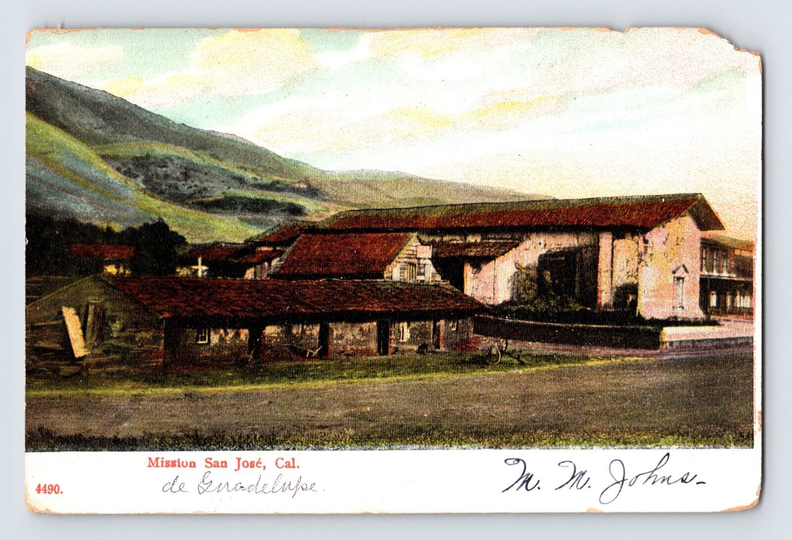 Postcard California Fremont CA Mission San Jose De Guadalupe 1910s Unposted