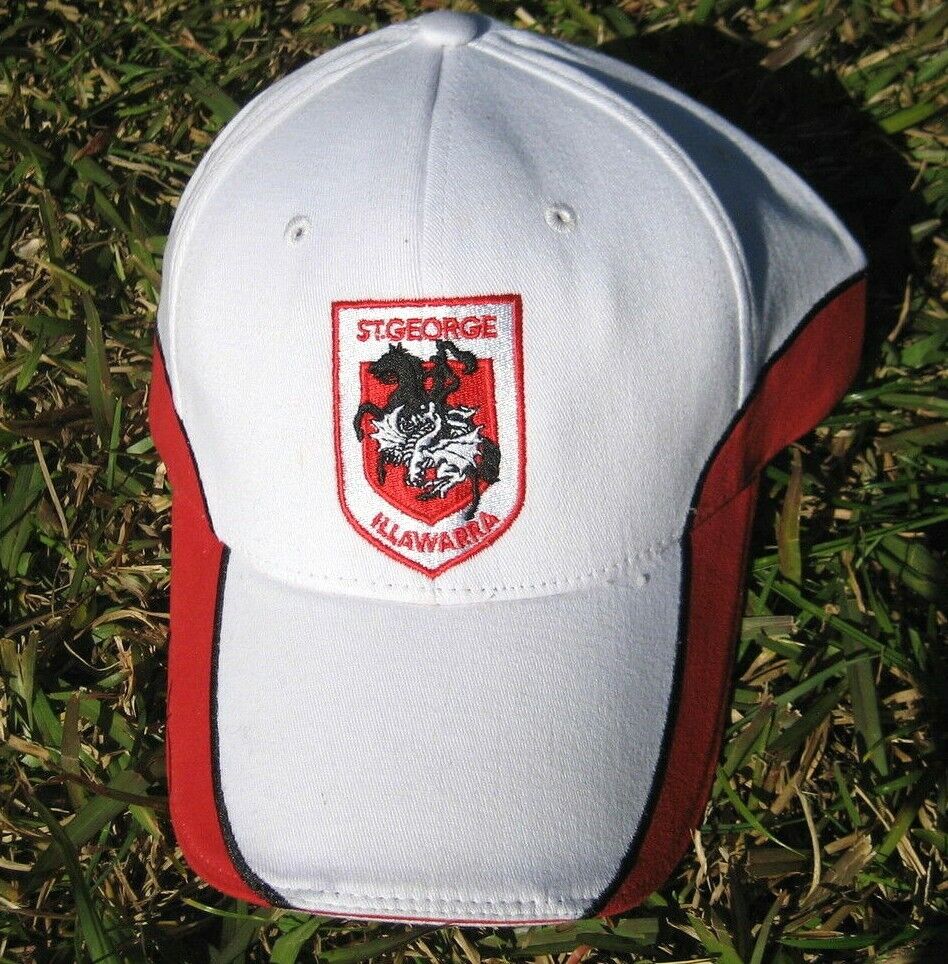 NRL ST GEORGE-ILLAWARRA DRAGONS CAP (S-M) fitted Official Product - NEW w/tags
