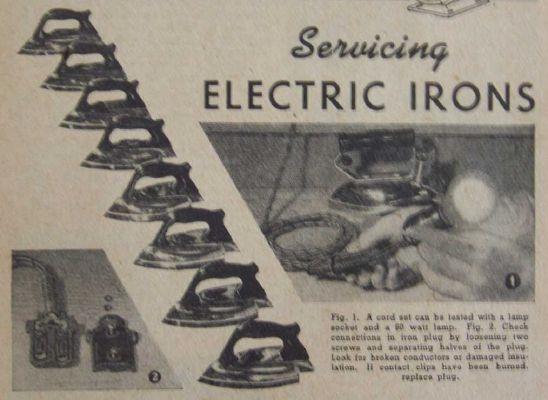 Servicing Electric Irons 1948 vintage HowTo INFO Westinghouse & other makes