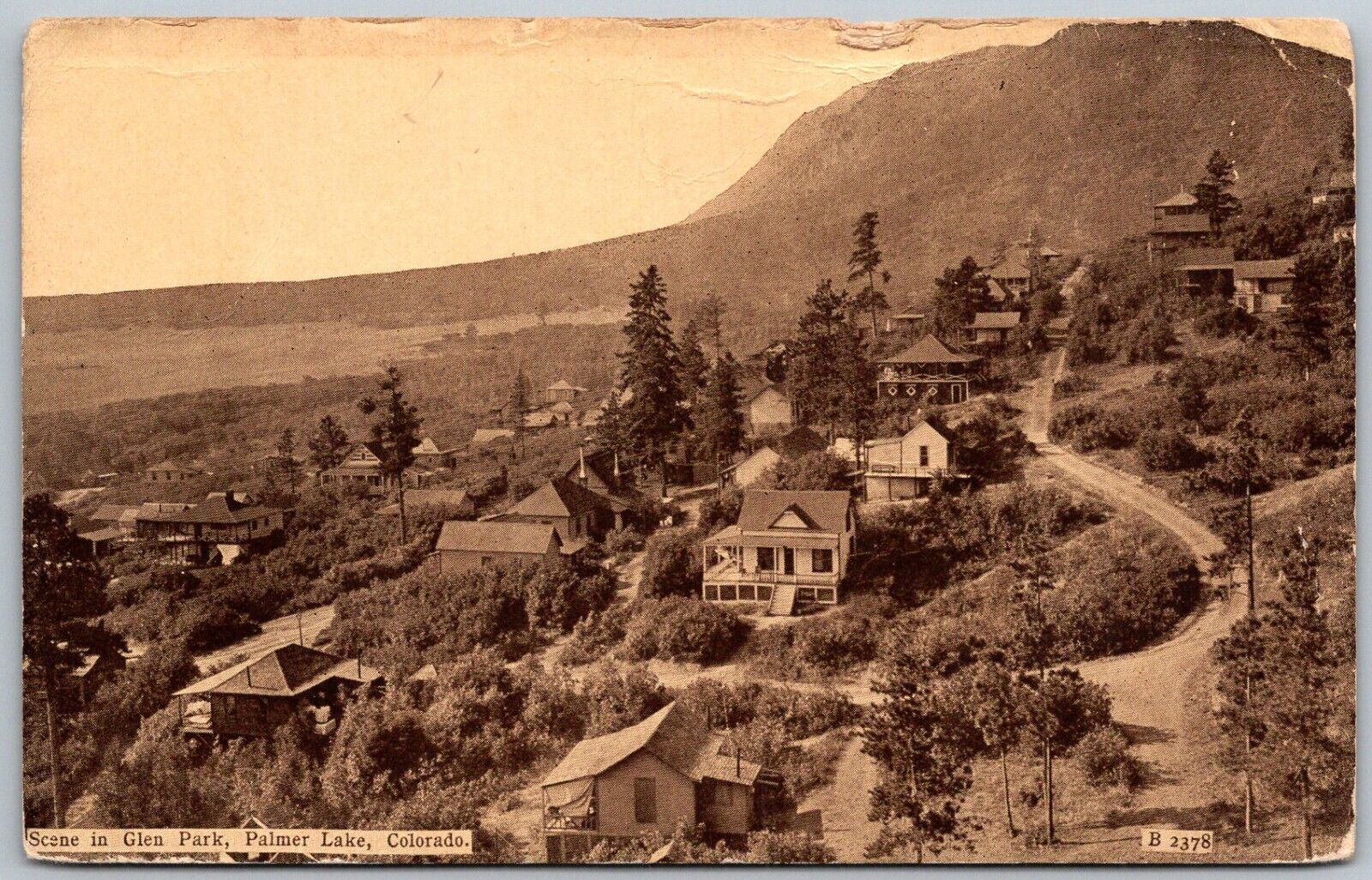 Palmer Lake Colorado 1911 Postcard Scene In Glen Park