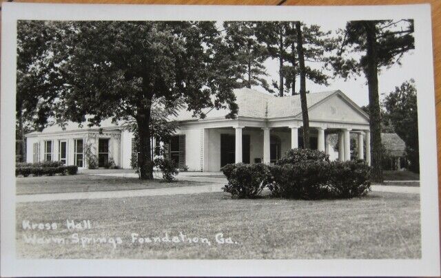 Warm Springs Foundation, GA 1930 Realphoto Postcard - Georgia - 1