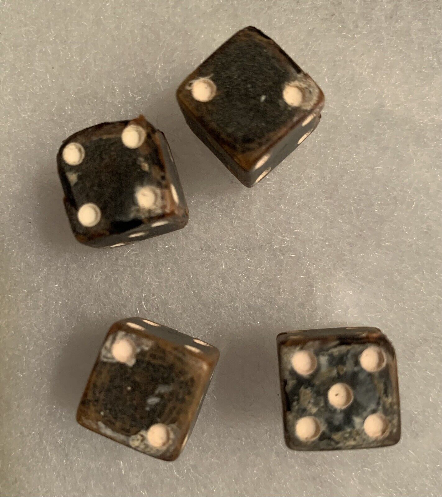 Mid-19th Century Hand Carved Cow Horn “Witchy” Dice