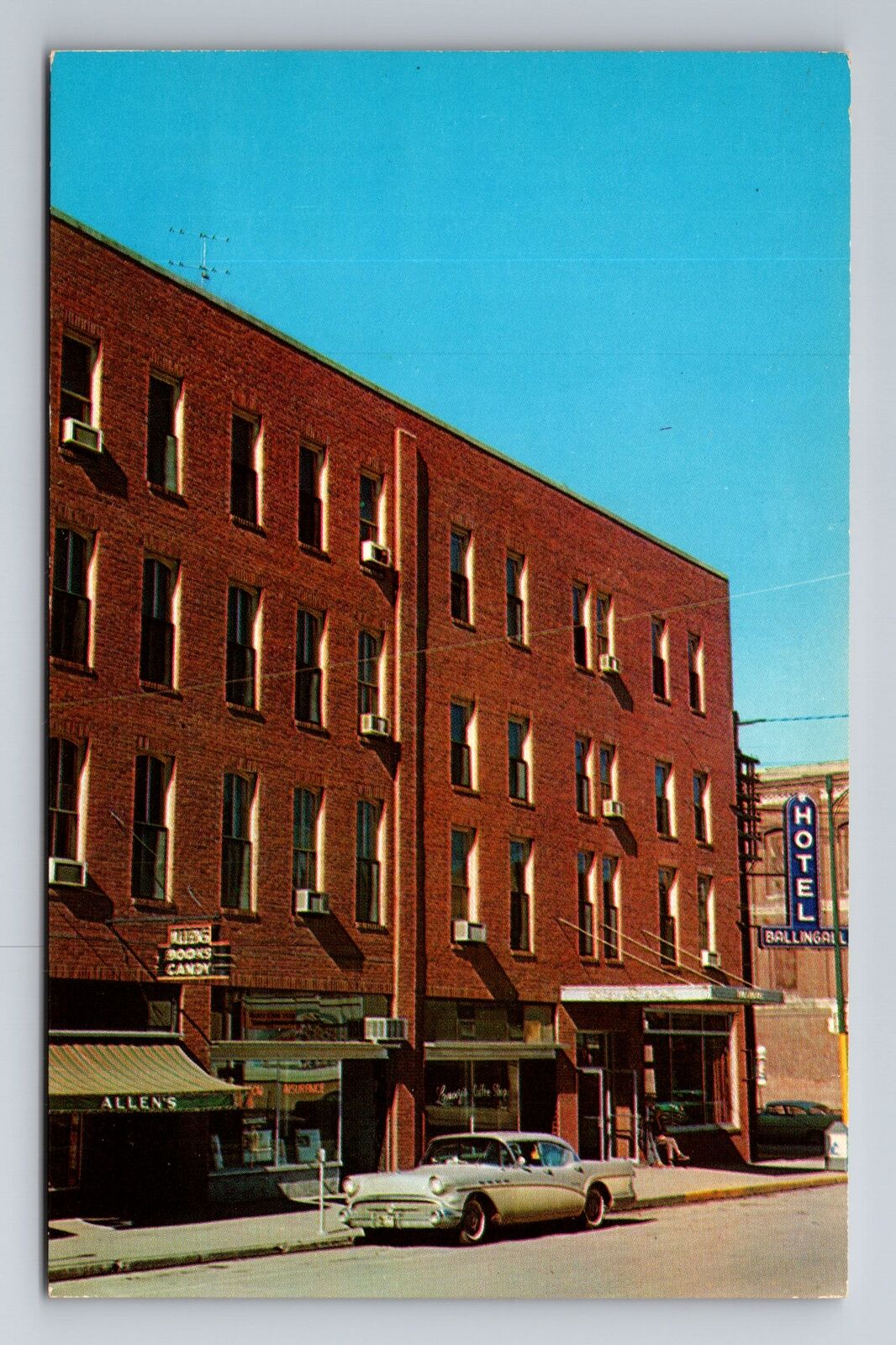 Ottumwa IA-Iowa, Hotel Ballingall, Advertising, Vintage Souvenir Postcard