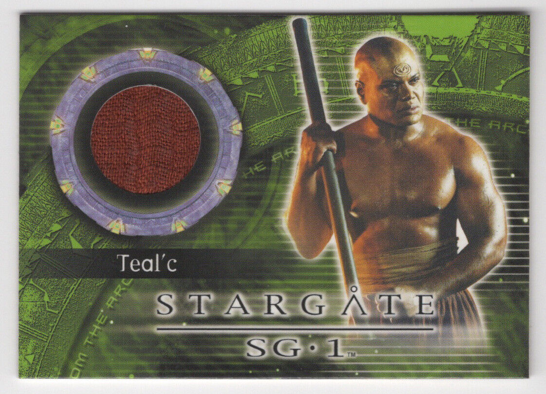 Teal\'c Christopher Judge Stargate SG1 Season 8 Costume Wardrobe Card C31