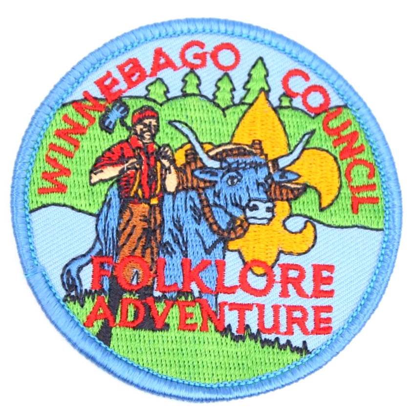 Folklore Adventure Winnebago Council Patch Iowa IA Boy Scouts BSA Paul Bunyan