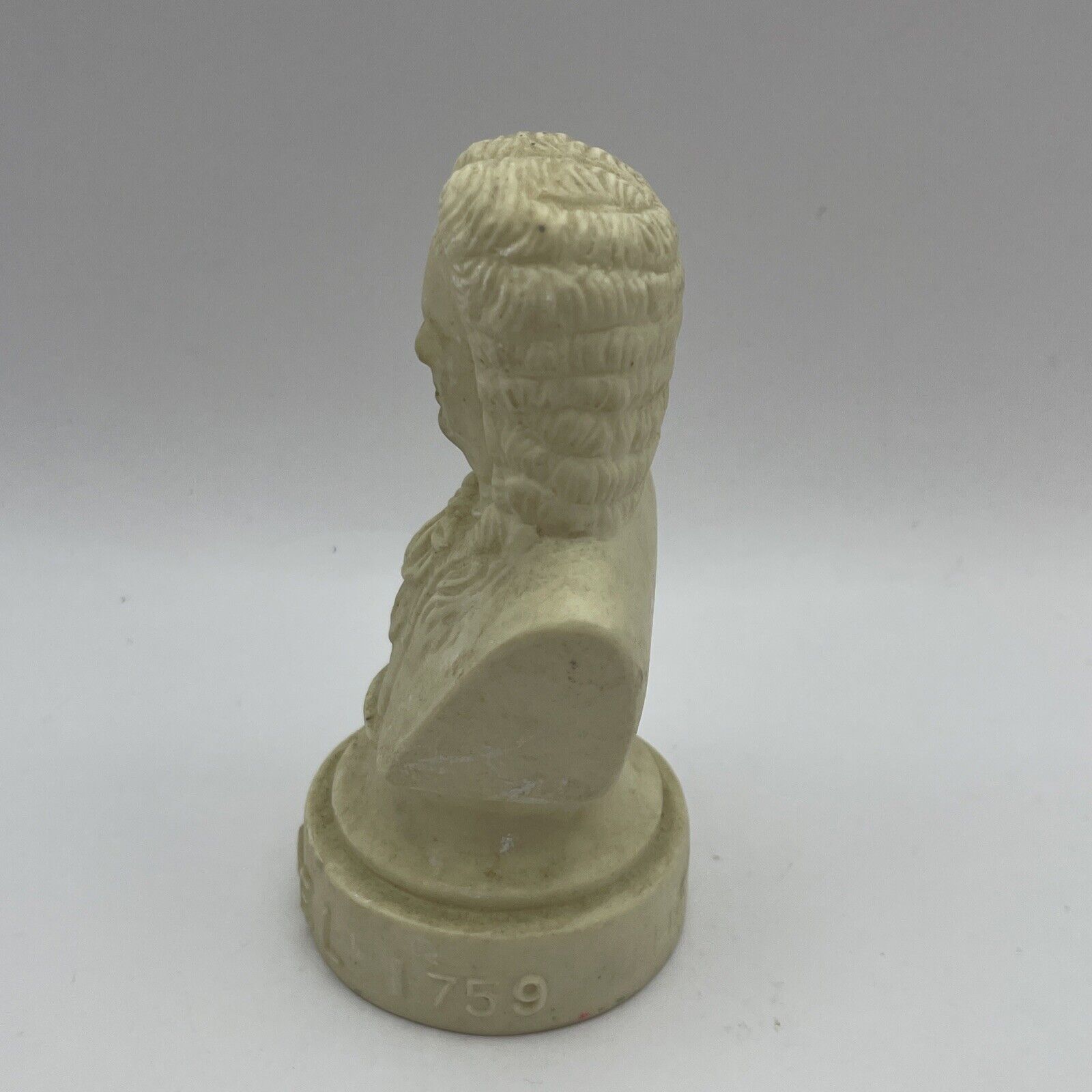 Vintage A Halbe Statuette Bust Sculpture Composer George Frideric Handel NO BOX