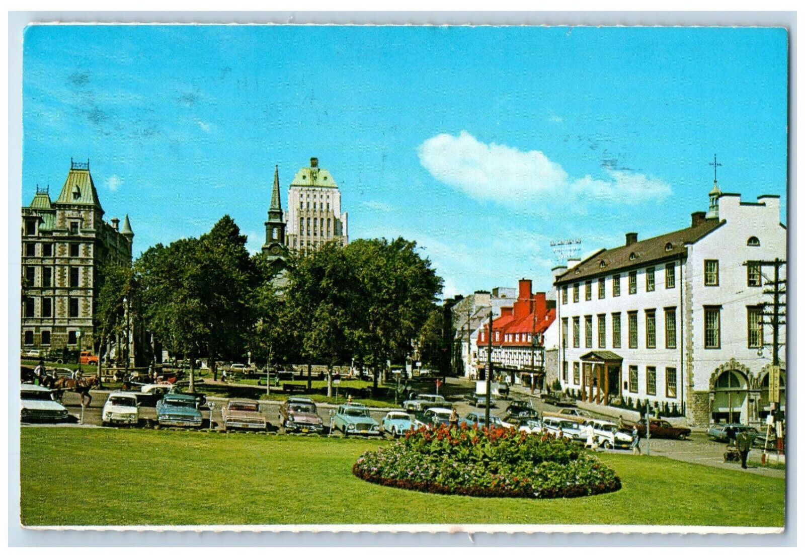 1975 Grand Place of Military Parades Place D\'Armes Quebec Canada Postcard