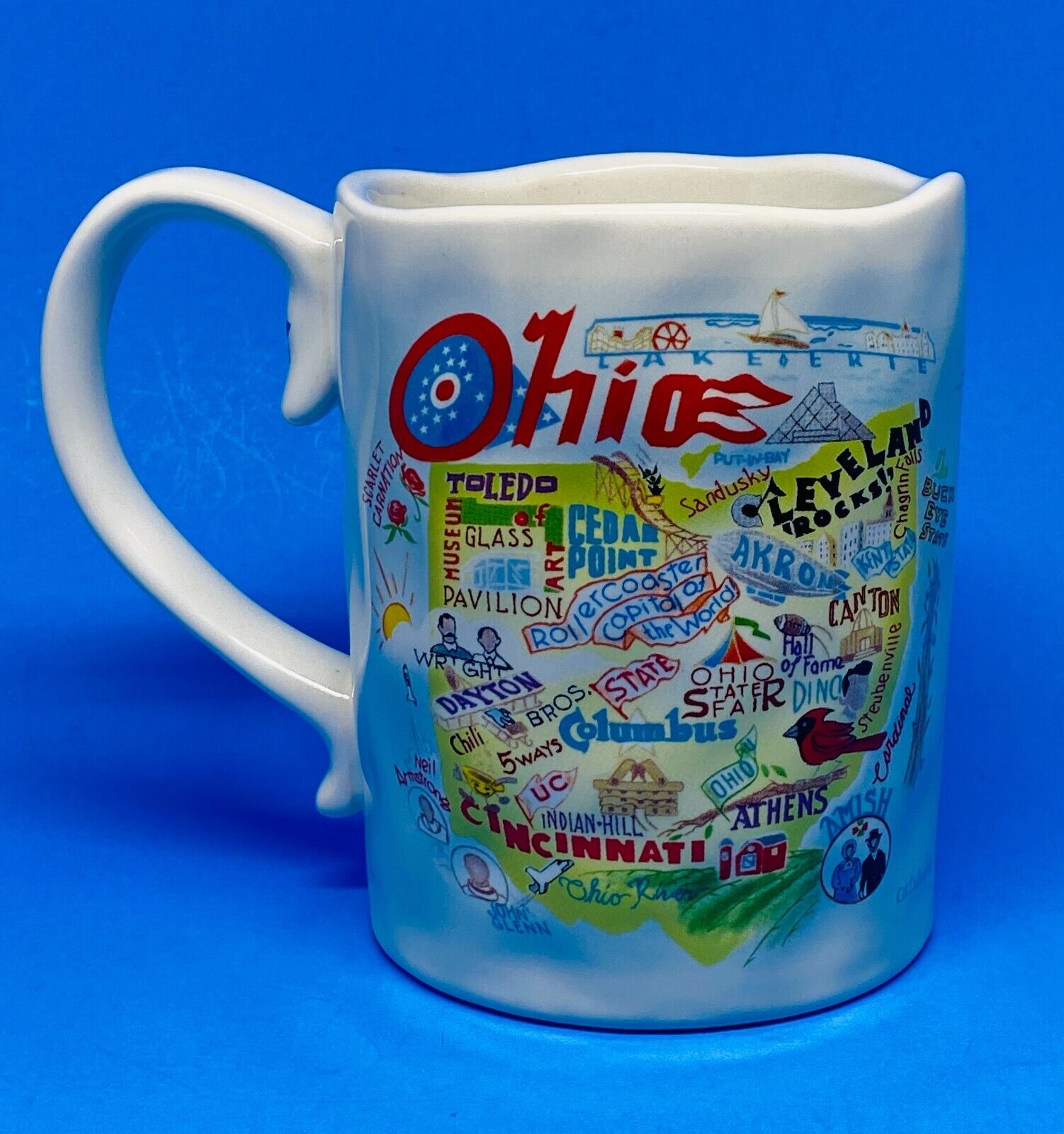 Catstudio The Geography Collection State Of Ohio Coffee Tea Mug