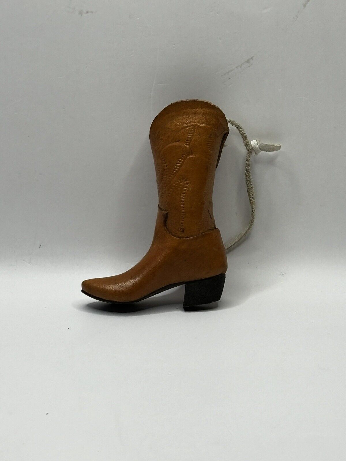 Vintage Leather Western Cowboy Cowgirl Boot Keyring Keychain