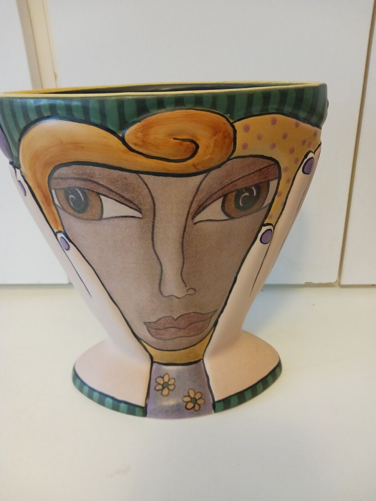 Kimberly Willcox for Sylvestri Vase Whimsical Interior Design Boho Art 12\