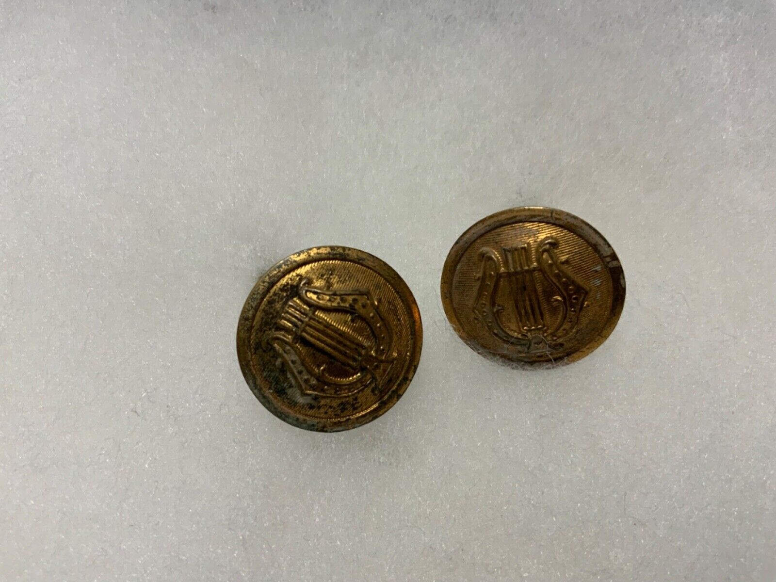 Pre WWII Era Army Military Band Hat Buttons Insignia Set
