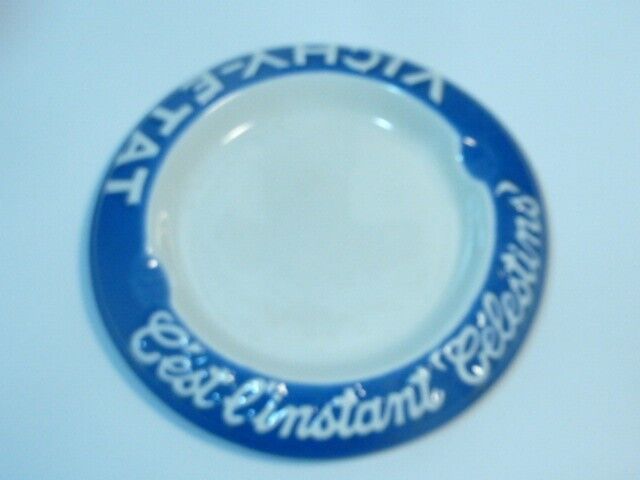 antique Vichy-state advertising ashtray this is the celestial moment
