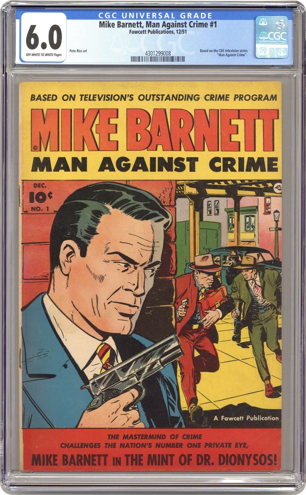 Mike Barnett Man Against Crime #1 CGC 6.0 1951 4301299008