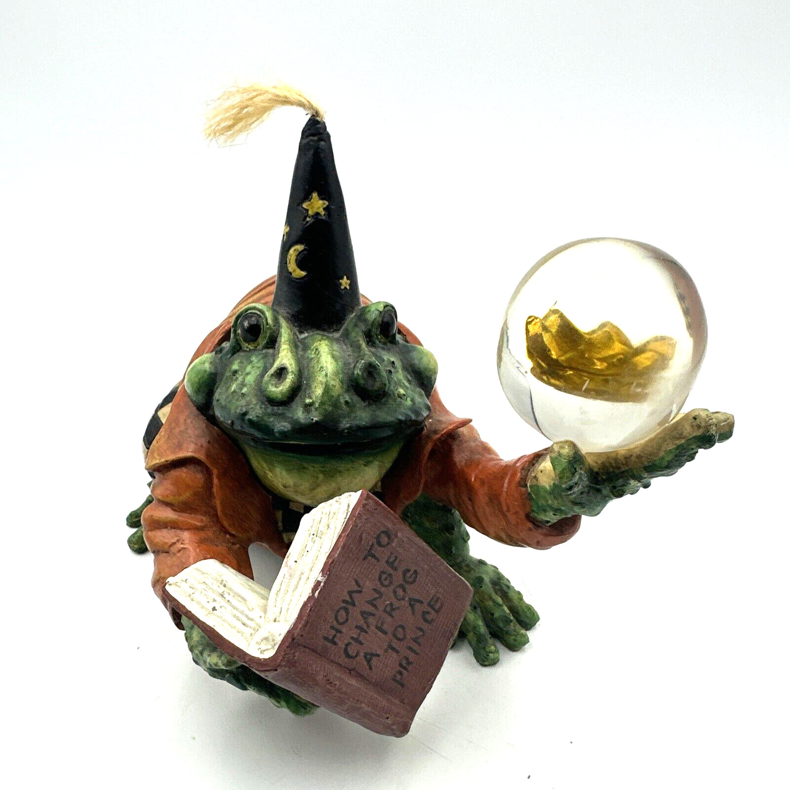 Bethany Lowe Frog Prince Wizard Crystal Ball Courtly Check Rare