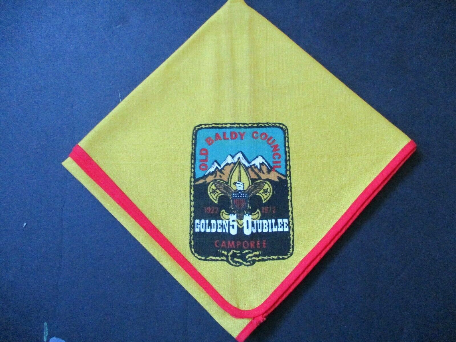 1922-1972 Camporee Old Baldy Council Golden Jubilee BSA boy scout neckerchief