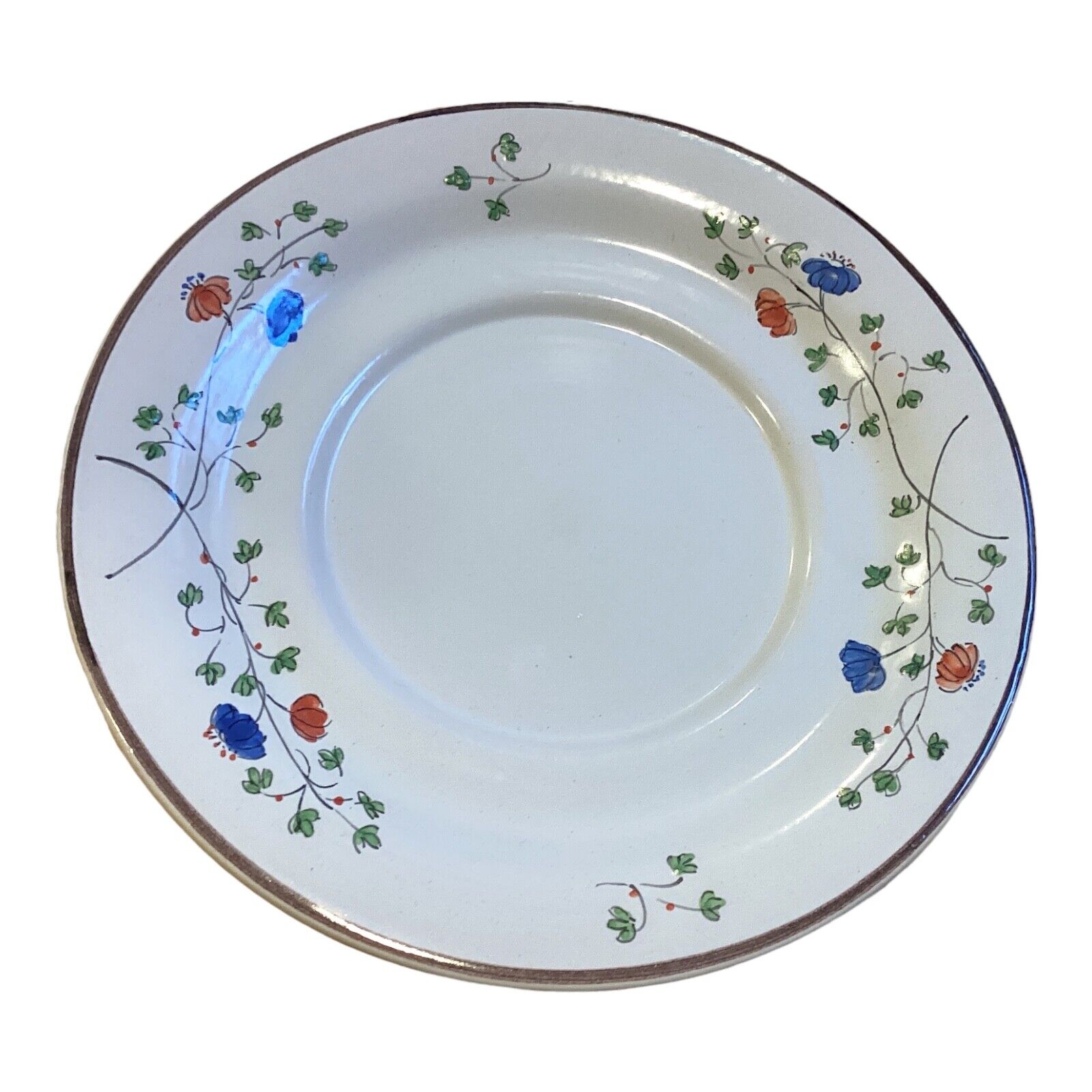 Faiencerie d'Art de Malicorne, French Provence Pottery - White Side Plate