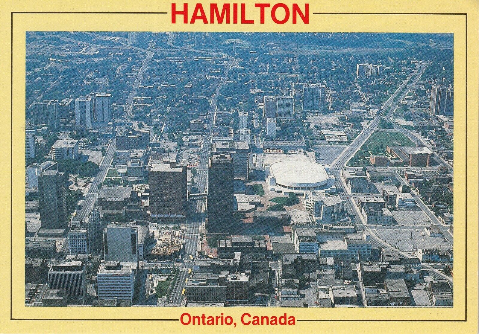 Tough to Find Hamilton Ontario Copps Coliseum OHL Bulldogs Hockey Arena Postcard