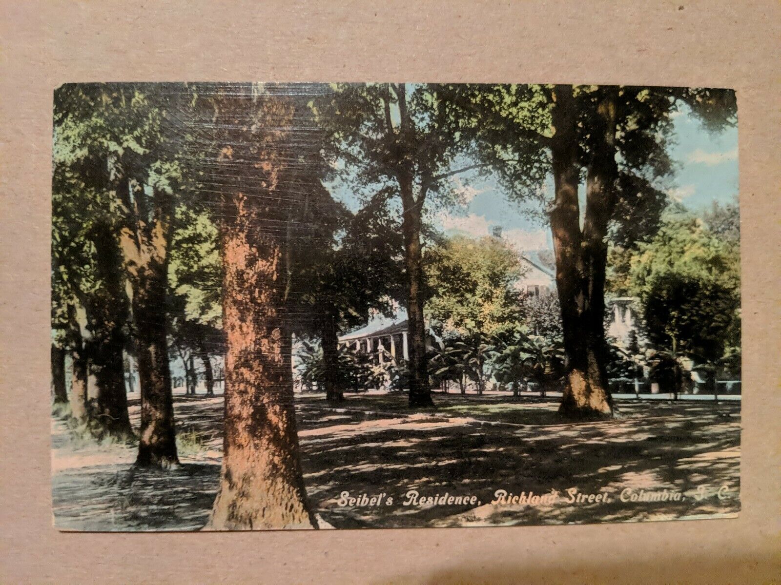 Vintage Postcard Seibel\'s Residence, Richland Street Columbia SC