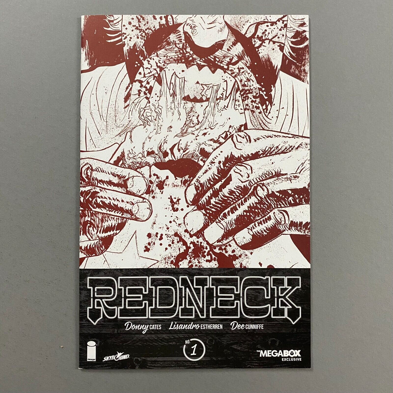 REDNECK 1 MEGABOX RED SKETCH VARIANT DONNY CATES (2017, IMAGE COMICS)